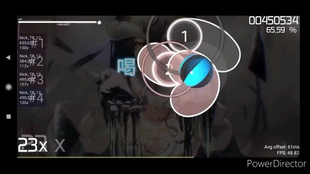 играю в осу (osu!droid) смотреть онлайн