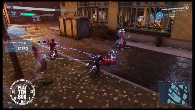 Silver Lining ScrewBall Gadgets Challenge (Greenwich) - SpiderMan PS4 GamePlay смотреть онлайн