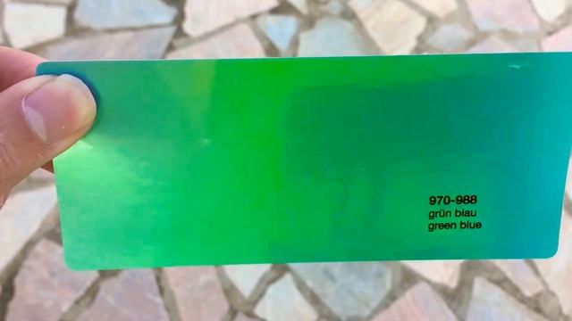 Oracal 970RA 988 Green Blue Wrap Folie смотреть онлайн