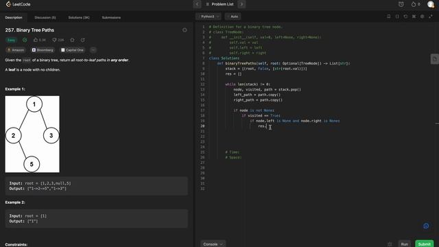LeetCode 257 - Binary Tree Paths: A Microsoft Journey смотреть онлайн