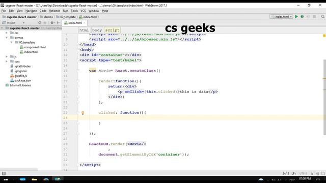 React.JS Tutorials 6 Event Handling смотреть онлайн