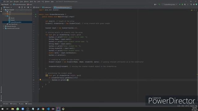 Creating a student grading system in java смотреть онлайн