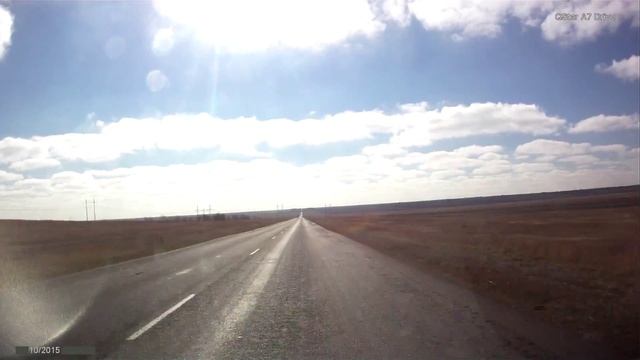 Дорога Элиста - Минеральные Воды. [ Элиста - вход в Ставропольский край ]