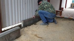 Установка бордюров. Установка поребриков