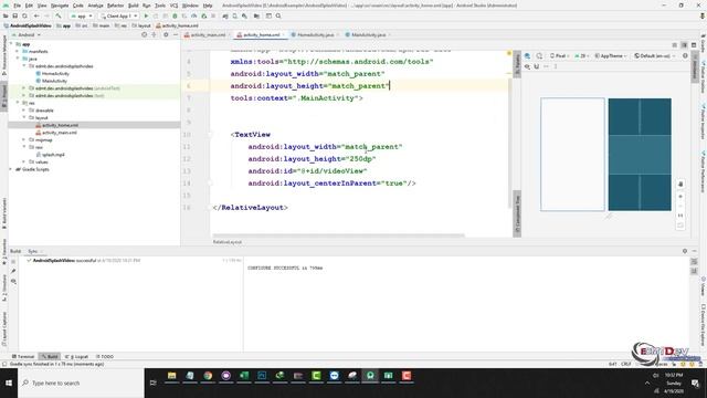 Android Development Tutorial - Splash Screen with Video смотреть онлайн