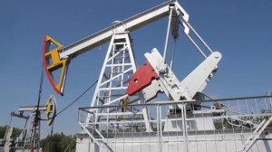 Работа нефтяного станка-качалки