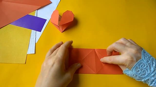 Любящее сердце,как сделать любящее сердце из бумаги . смотреть онлайн