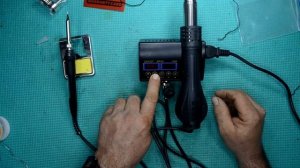 Revisión  JCD 8898 2 en 1 750W Soldadura Estación Pistola de aire caliente