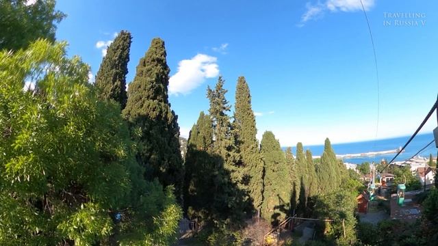 Ялта, Крым. Вверх на канатной дороге смотреть онлайн