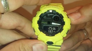 Casio G-Shock GBA-800-9A Настройка и калибровка стрелок часов