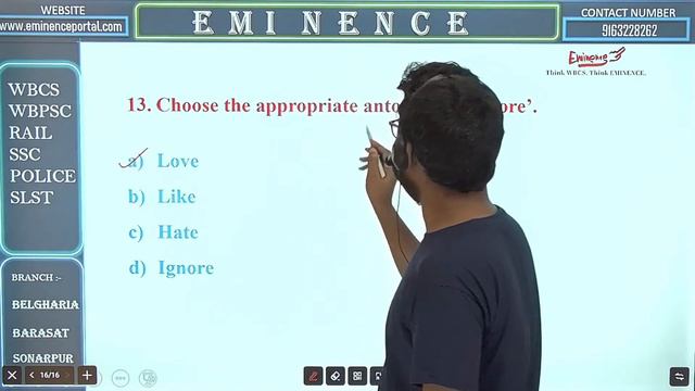 PROBABLE ANSWER KEY : WBCS ENGLISH смотреть онлайн
