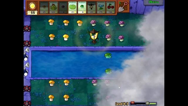 Plants vs Zombies 2009 Gameplay Walkthrough #33 - Night Time Foggy Pool Fight смотреть онлайн