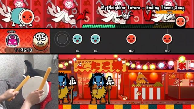 My Neighbor Totoro - Ending Theme Song (Taiko no Tatsujin: Drum 'n' Fun!) смотреть онлайн