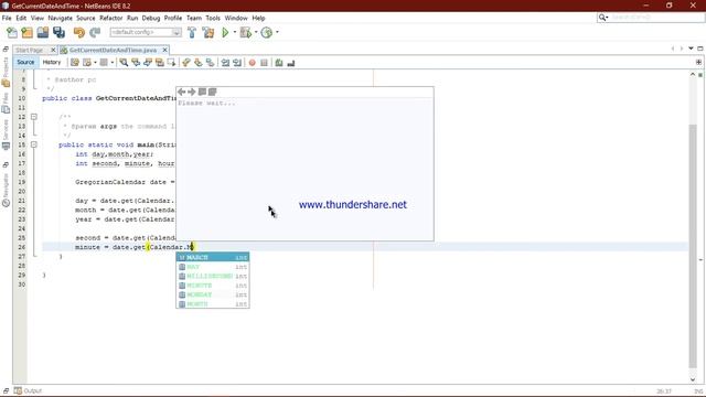 Program to Get Current Date And Time Java NetBeans смотреть онлайн