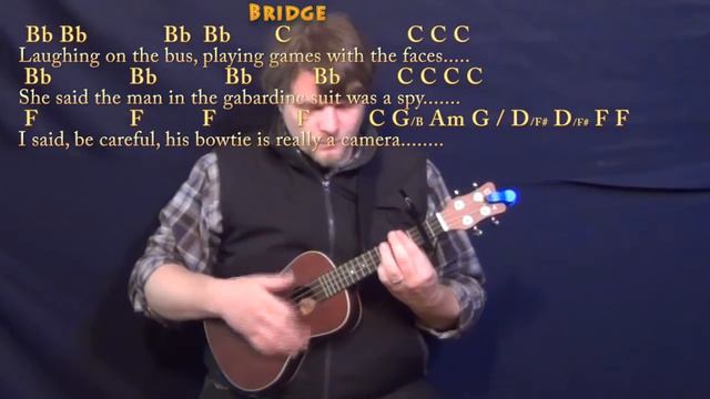 America (Simon & Garfunkel) Ukulele Cover Lesson with Chords/Lyrics - Capo 2nd смотреть онлайн