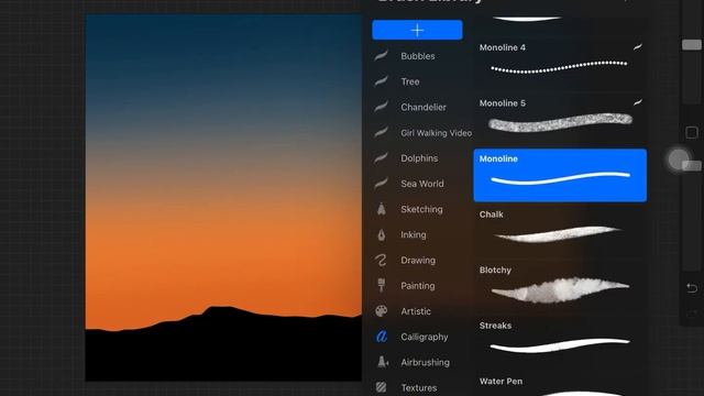 Easy Scenery | Procreate Tutorial | Mountain Landscape | Free Tree Silhouette Brushes | iPad смотреть онлайн