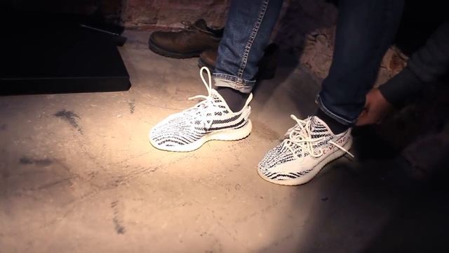 Unboxing и обзор кроссовок adidas Yeezy Boost 350 V2 Zebra смотреть онлайн