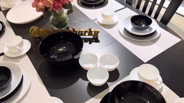 Набор посуды Diwali Black&White 44пр от французского бренда Luminarc смотреть онлайн