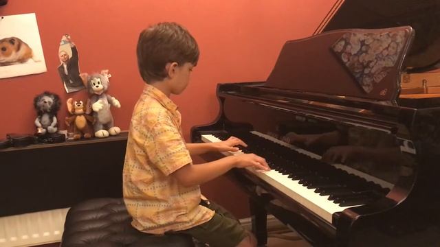 Карл Черни, этюд 15, оп.299, Миша Андреев. Czerny etude N15, op.299, Misha, 8, piano practice. смотреть онлайн