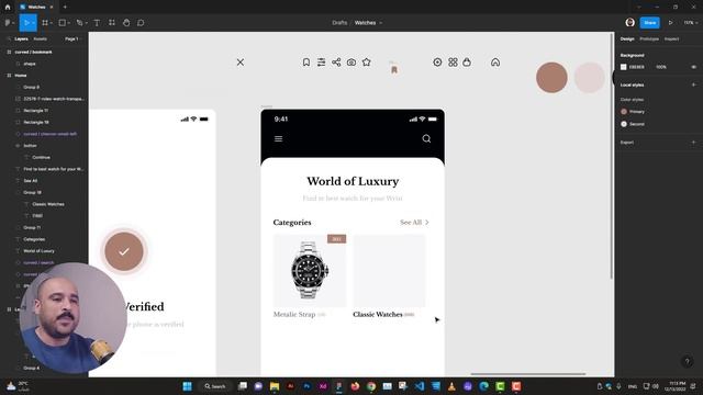 تصميم تطبيق متجر ساعات يد | Figma UX Design смотреть онлайн