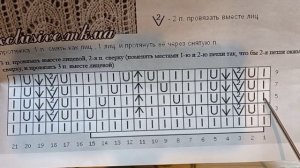 #Вязание //Узор для палантина. Как я вяжу.