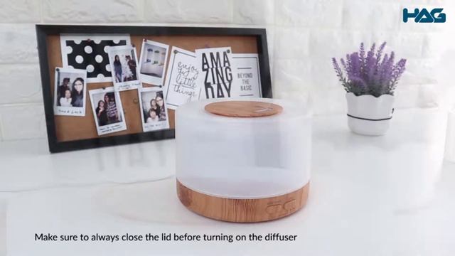 HAG Aroma diffuser can last up to 20 hours! 500ml Air Humidifier with remote control (By HAG) смотреть онлайн