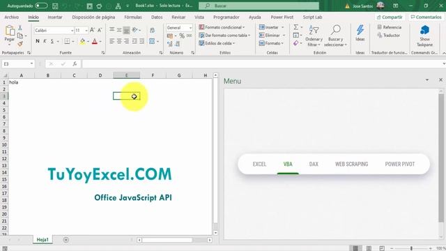 Espectacular Menú en el Panel de Tareas de Excel Creado con JavaScript, CSS y HTML | Web Addin смотреть онлайн
