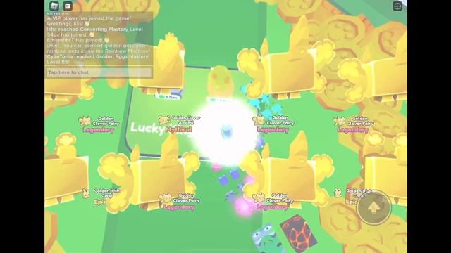 I hatched a Golden Huge Leprechaun Cat on Camera! (Roblox Pet Sim X) смотреть онлайн