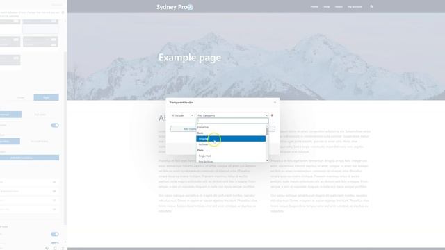 Transparent header option in Sydney смотреть онлайн