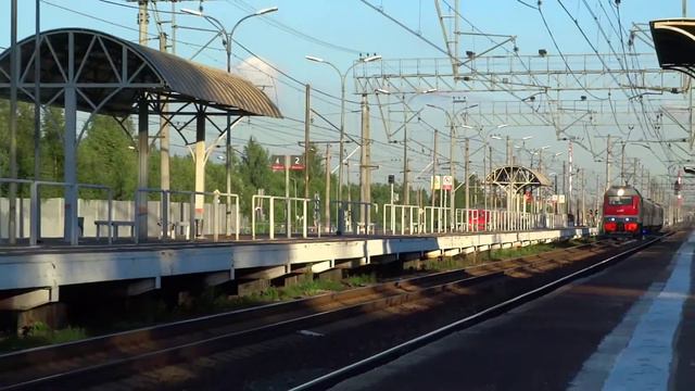 Электровоз ЭП2К-183 с поездом 190 Осташков-Санкт-Петербург смотреть онлайн