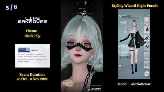 Black Lily | Life Makeover Game - Styling Wizard Night Parade Fashion Show 5 смотреть онлайн