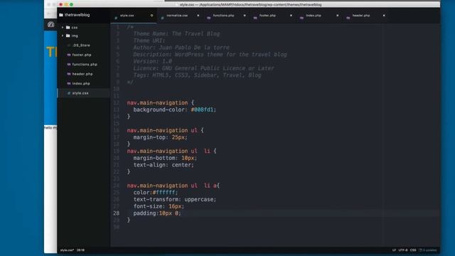 Building a WordPress Theme with Bootstrap from scratch - CSS to our menu смотреть онлайн