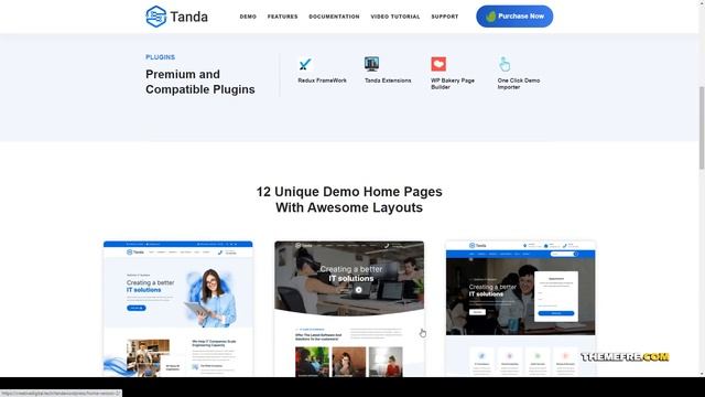 Tanda - Technology and IT Solutions WordPress Theme software company digital Build Website смотреть онлайн