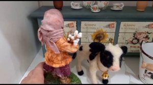 Три варианта подставок для ватных игрушек. Рабочие моменты. #кукласвоимируками #ватнаяигрушка