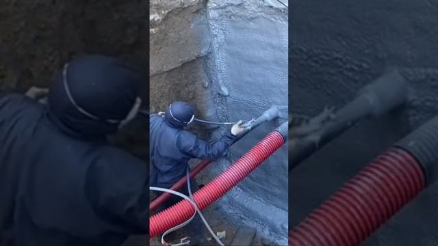 Гидроизоляция фундамента напылением на пенополиуретан смотреть онлайн