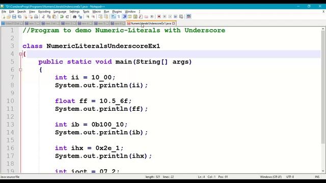 Java Numeric Literals with Underscore(_) #312 || Java Literals || Literals in Java || Java Constant смотреть онлайн