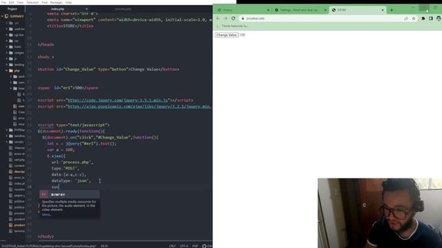 Update data using jQuery Ajax and PHP without reload the webpage смотреть онлайн