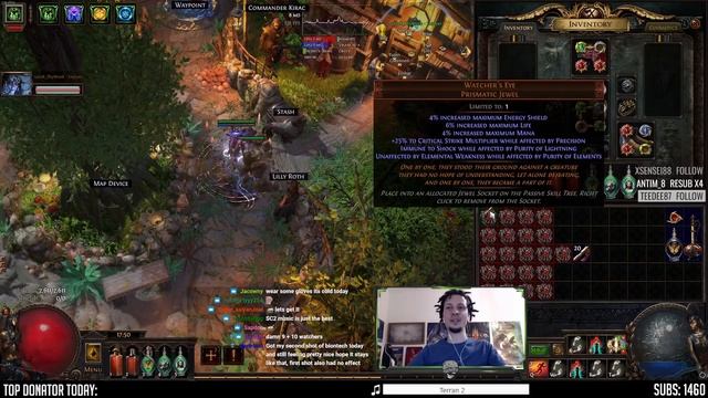 [PoE] Stubborn Hands of the High Templar & Insane Watcher's Eye - Stream Highlights #610 смотреть онлайн