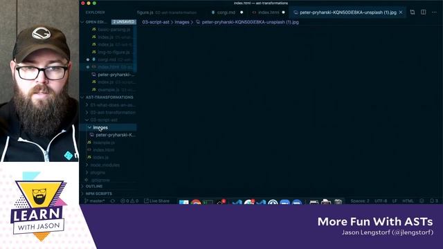 More Fun With AST Transformations — Learn With Jason смотреть онлайн