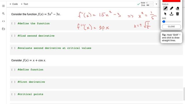 23 Calculus: Example Second Derivative Test with Python смотреть онлайн