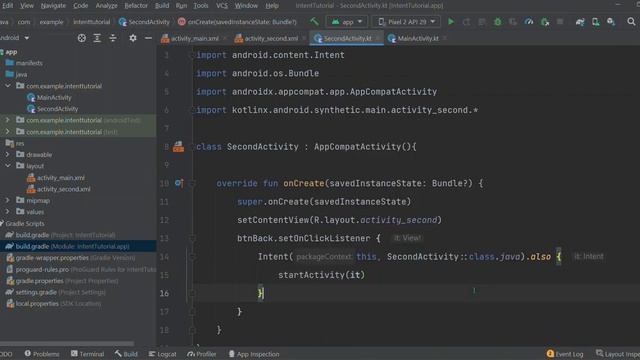 Intent in Android using Kotlin смотреть онлайн