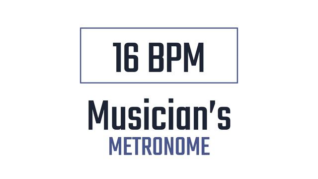 16 BPM - Metronome смотреть онлайн