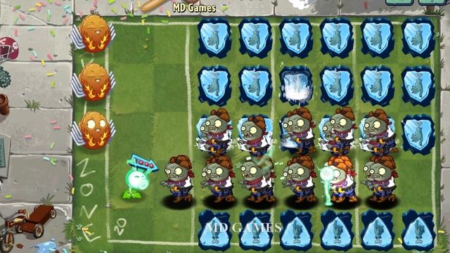 How Many Plants Level 1 Can Destroy 99 Zombie Bull Rider In One Hit? - PvZ 2 Challenge смотреть онлайн