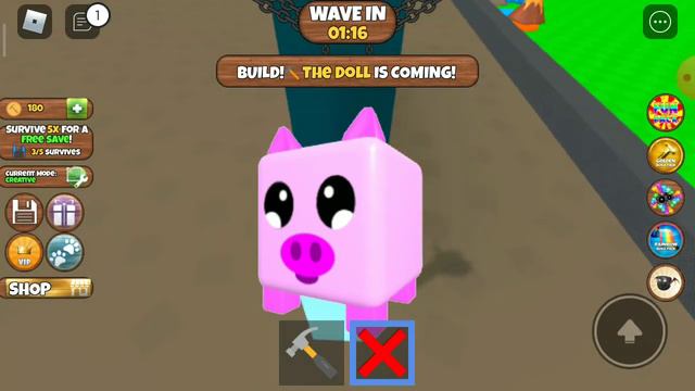 Играю в Build To Survive Simulator(вот как меня бабушка любит) смотреть онлайн