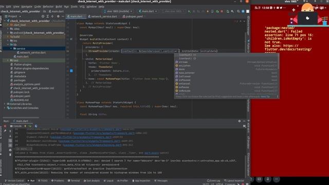 Flutter 3.0 Internet Connectivity Check Using Provider || How To Check Internet Connectivity смотреть онлайн