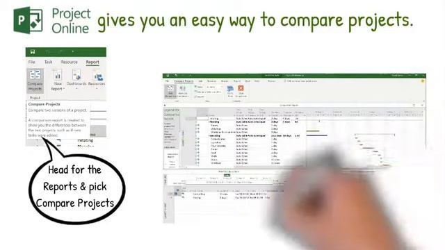 How To Compare Projects in Microsoft Project смотреть онлайн