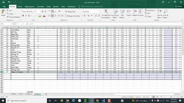 Cách tách dữ liệu thành nhiều file Excel với số file cho trước (Split data into multi file)#10.4 смотреть онлайн