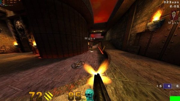 Quake 3 arena 4k, mod RUNO, прохождение nightmare, map4, dm3