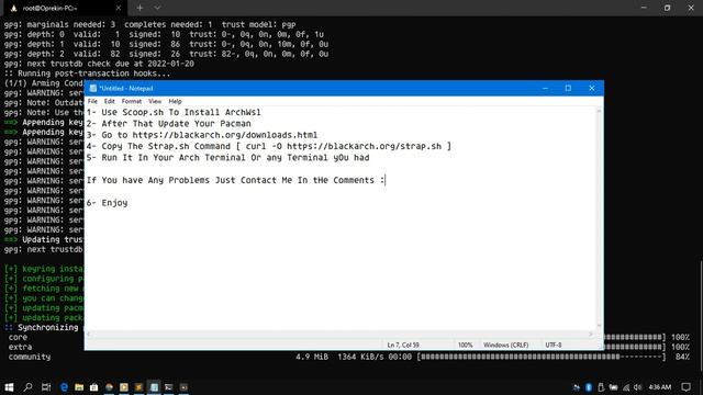 Arch Linux In WSL Windows With BlackArch Tools Like Pro | 2022 смотреть онлайн