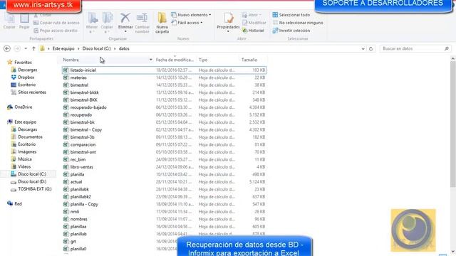 Recupera datos desde BD-Informix para exportar a Excel смотреть онлайн